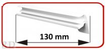   Alumínium végzáró, alumínium ablakpárkányhoz  50-130 mm