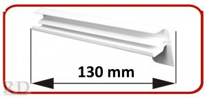 Alumínium végzáró, alumínium ablakpárkányhoz  50-130 mm