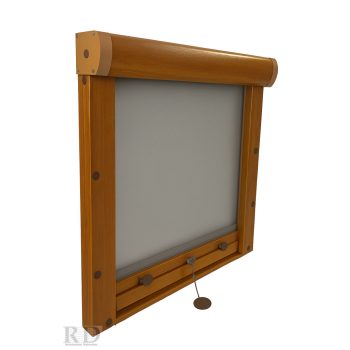 Műanyag keretes rolós szúnyogháló (aranytölgy)