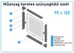   90*120-as műanyag keretes szúnyogháló szett