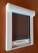   Műanyag keretes rolós szúnyogháló  (tetőtéri ablakra) fehér