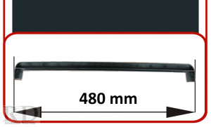 Párkány végzáró, alumínium párkányhoz (antracit)