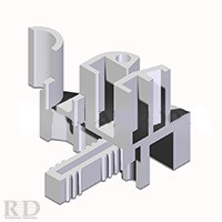 Redőnylefutó bevezető (műanyag kombi redőnyhöz)