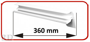 Alumínium végzáró, alumínium ablakpárkányhoz 260-360 mm